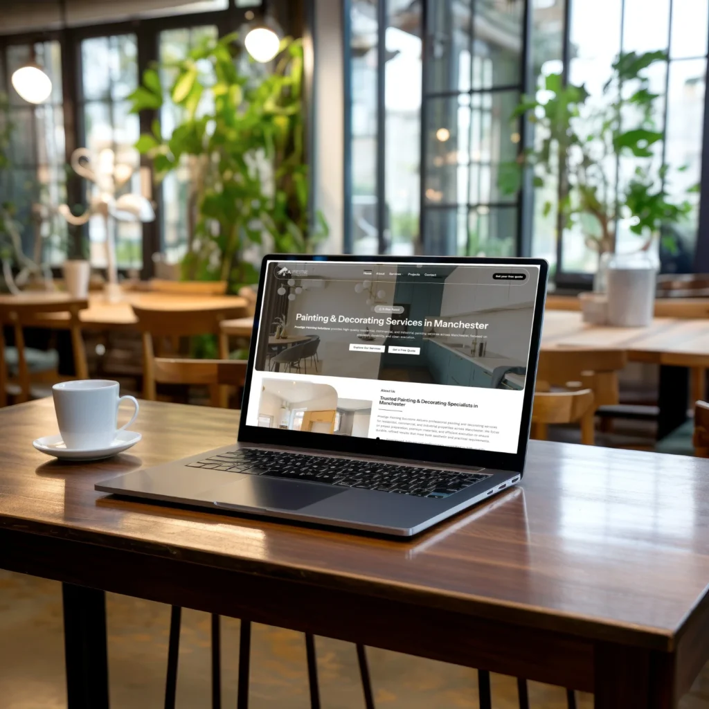 Prestige Painting Solutions website designed by Anchor Web Agency