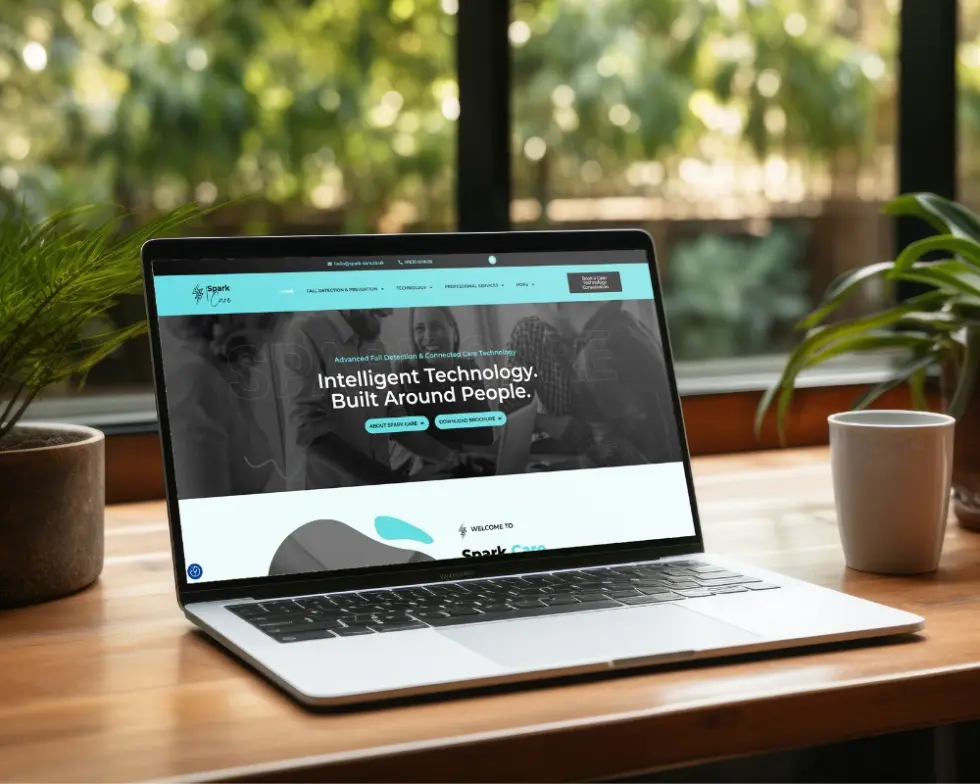 SparkCare website designed by Anchor Web Agency