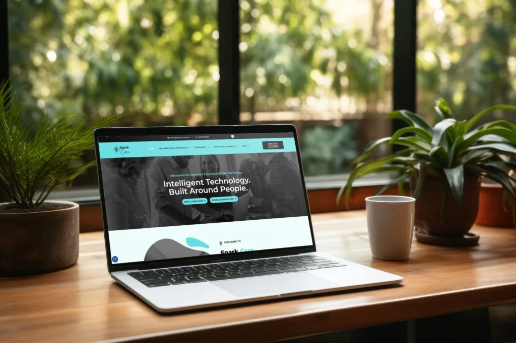 SparkCare website designed by Anchor Web Agency