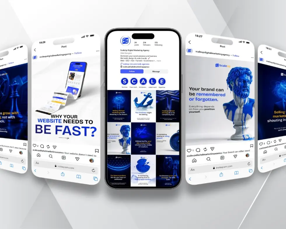 Social media managment client ScaleUp