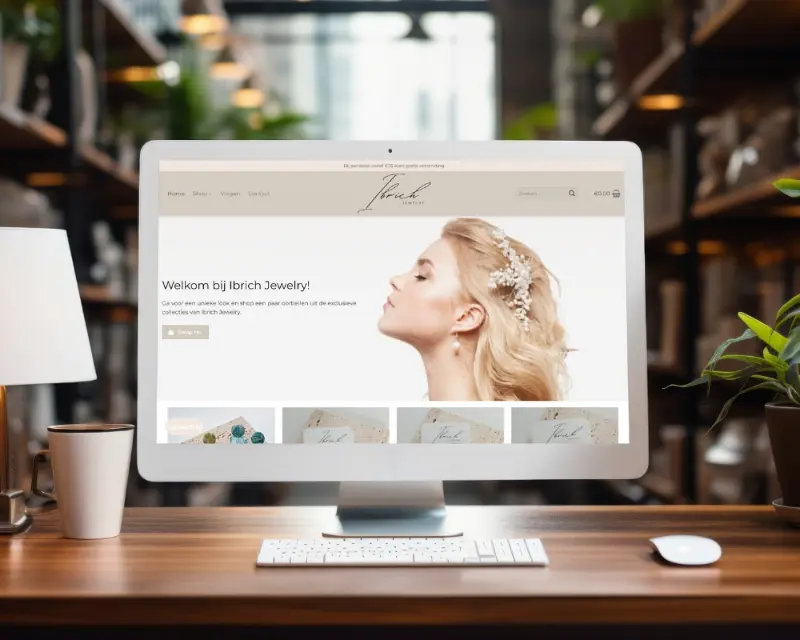 eCommerce shop designed and built by Anchor Web Agency for jewelery brand